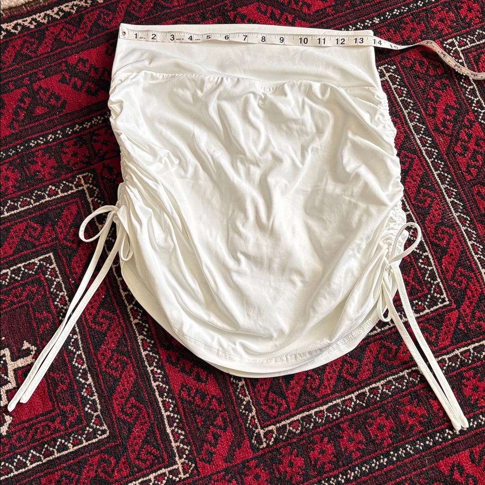 Gold Hinge Tennis/Golf skort with side ties and ruching